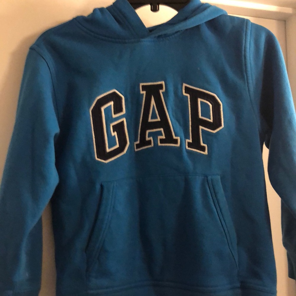 Gap hooded sweatshirt medium blue. Child medium